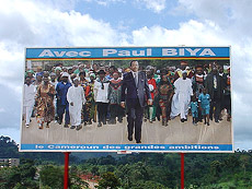 Paul Biya billboard
