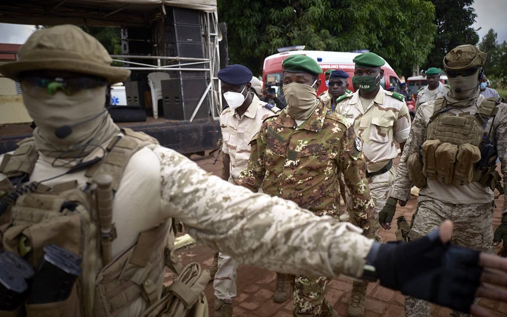 Assimi Go&iuml;ta en septembre 2020, &agrave; Bamako &copy; MICHELE CATTANI/AFP
